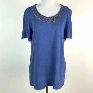 JM collection top size MP Blue gem bib collar